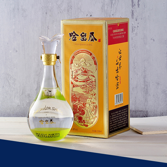 新疆北京双仓爵封46度哈密瓜酒500ml瓶