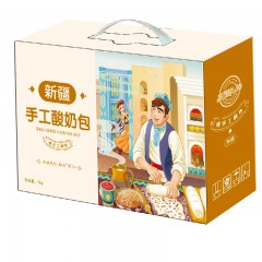 【乌鲁木齐仓】新疆手工酸奶包1kg/箱 传统手工制作美食 顺丰包邮